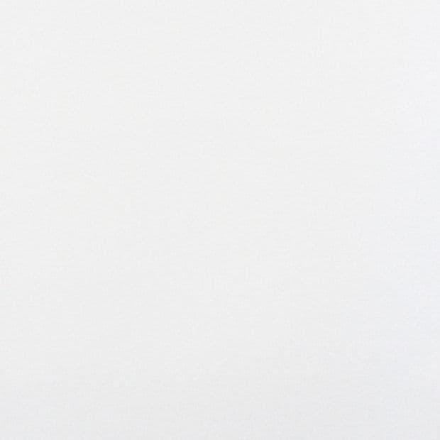 White, subtly textured sheet filling the frame; smooth, unmarked surface reflecting soft, even light; close-up, neutral setting with minimal visual detail.