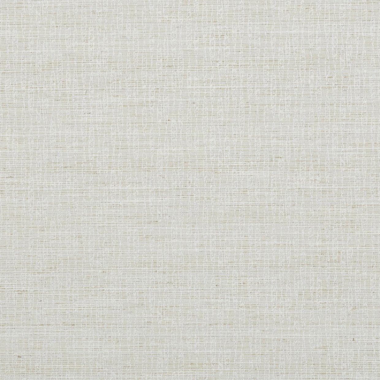 Light beige woven linen-texture wallpaper covering a flat surface, displaying a subtle grid-like weave and faint speckling; close-up, evenly lit neutral backdrop with no other features.
