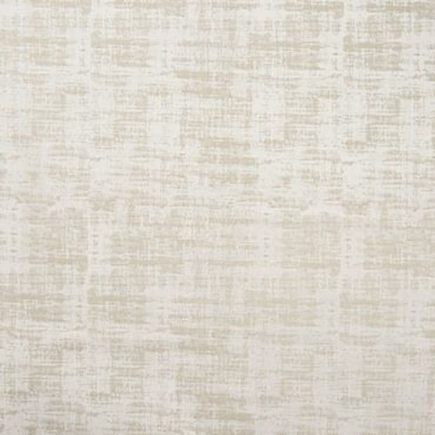 Beige woven-texture wallpaper covering the entire frame, showing a soft crosshatch pattern of lighter and darker threads; lying flat and static; close-up, evenly lit, neutral interior sample.