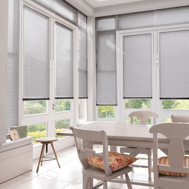 Sheer Luxury Brushed Nickel Conservatory Venetian blind