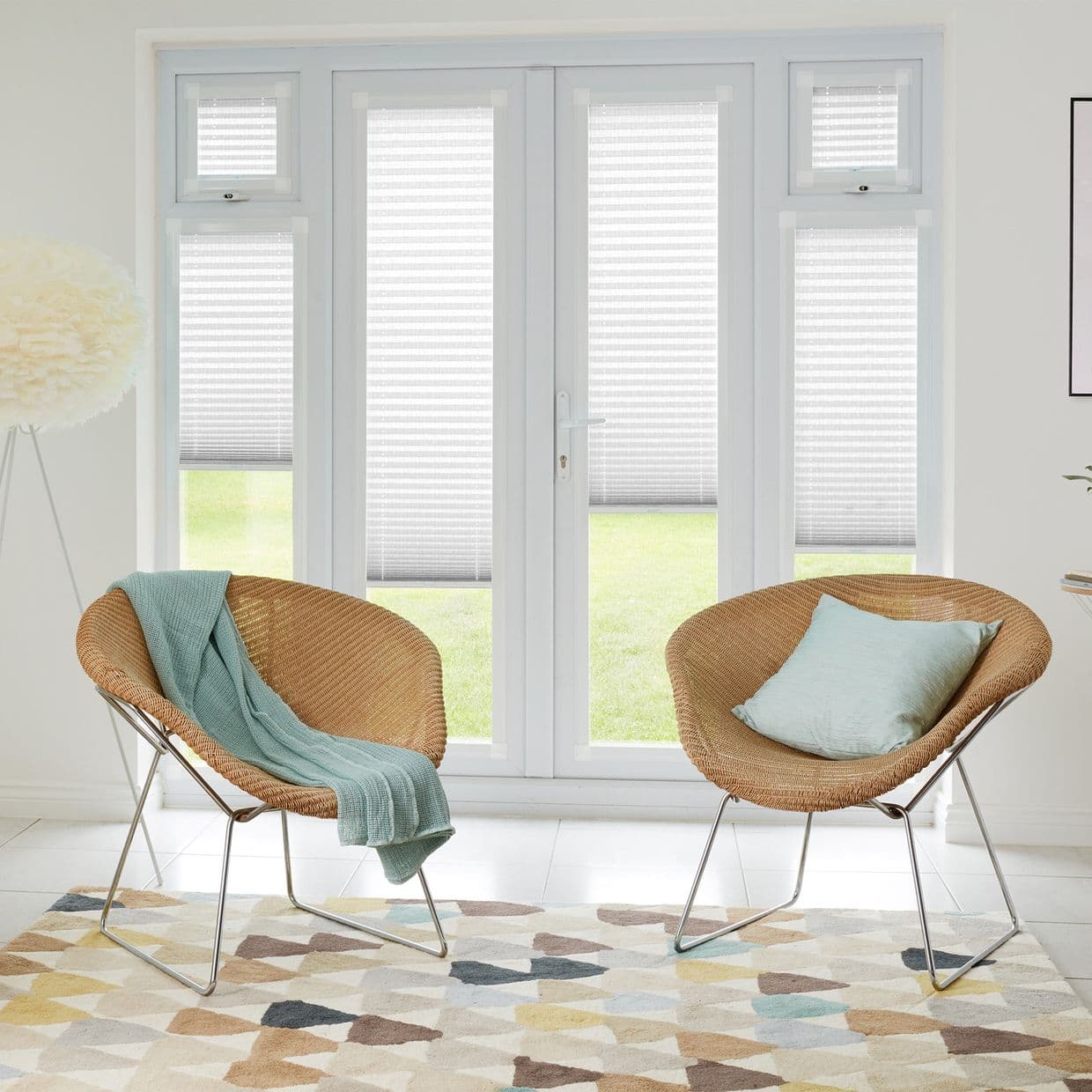 Relife White Perfect fit Pleated blind