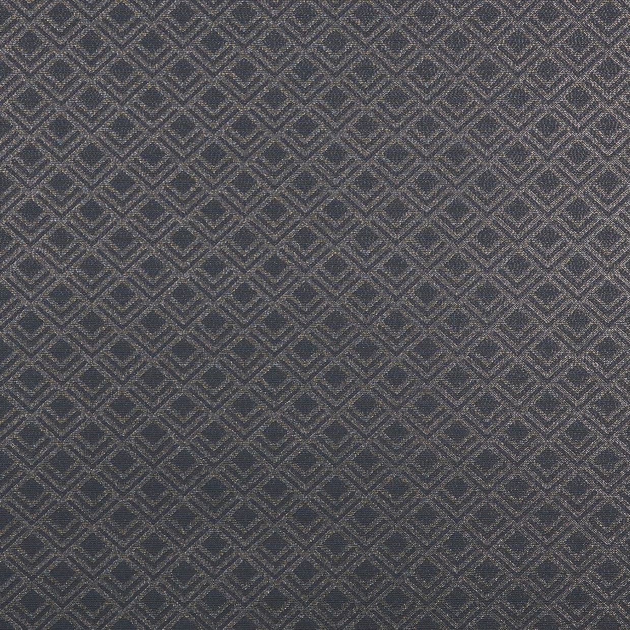 Dark-gray woven fabric with small repeating diamond-and-chevron pattern (textured yarns) â€” laid flat, showing raised weave â€” close-up, evenly lit surface as an upholstery or wallpaper sample.
