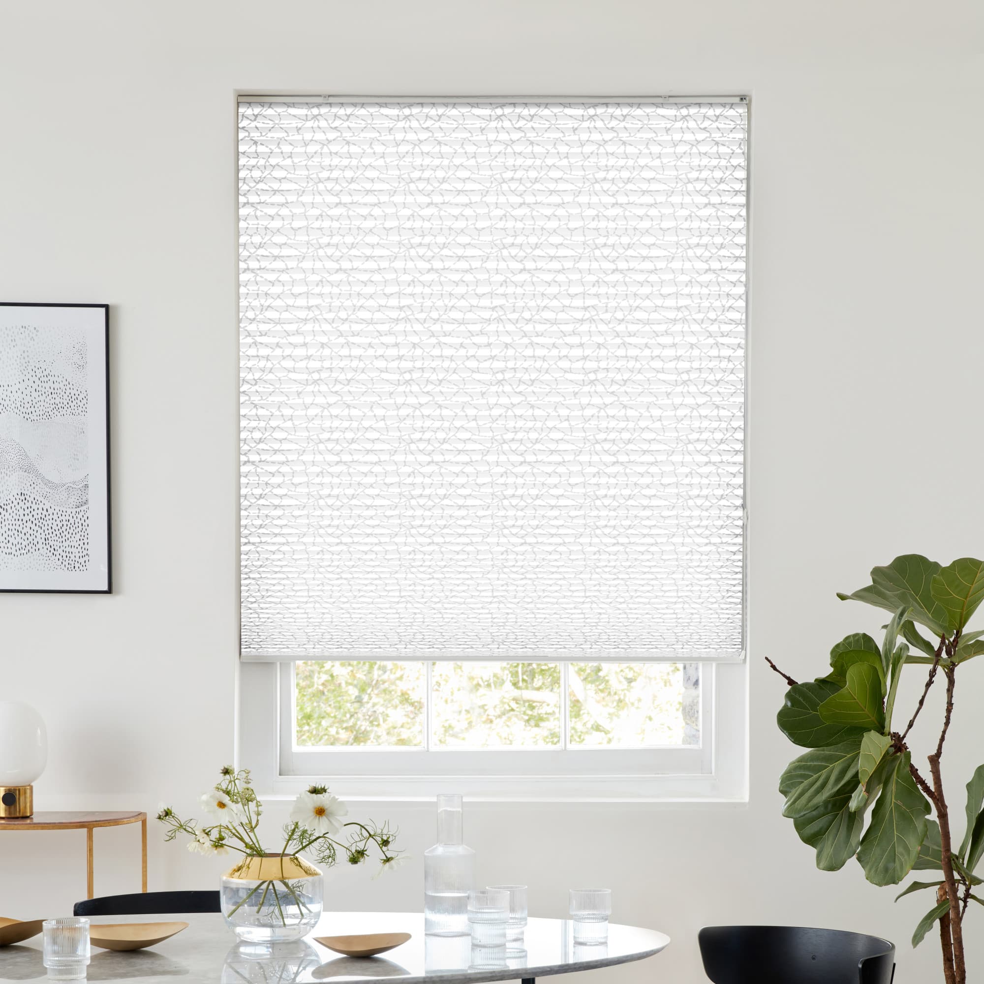 Darwin Silver Pleated blind