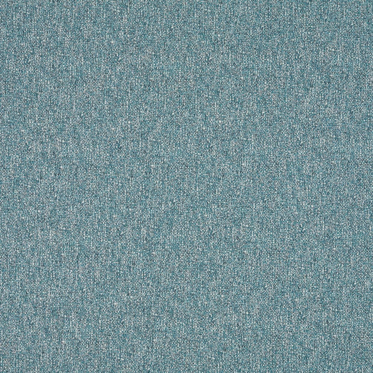 Teal-speckled woven fabric occupying the entire frame, displaying a fine, tightly looped texture; close-up view with even lighting and no other objects.