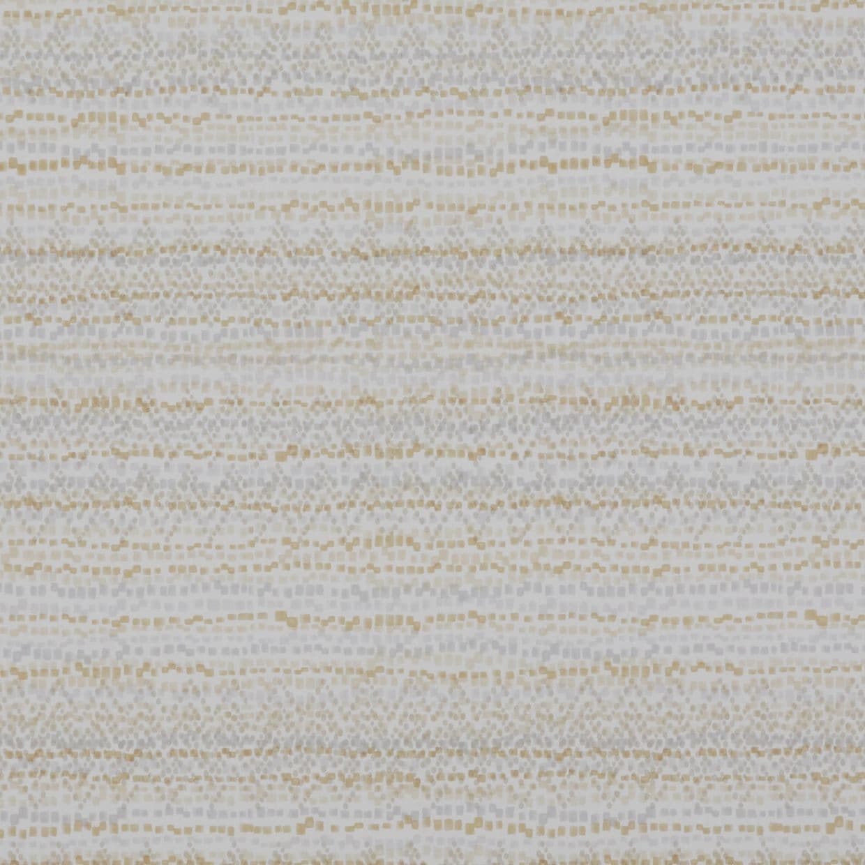 Textured wallpaper of tiny beige and gray squares forming horizontal bands; covers a wall surface; neutral tones with soft, diffuse lighting suggesting a calm interior.