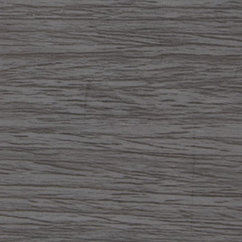 Dark gray wooden panel with horizontal grain and subtle scratches; displaying a textured, ridged surface; close-up, evenly lit, no visible surroundings.