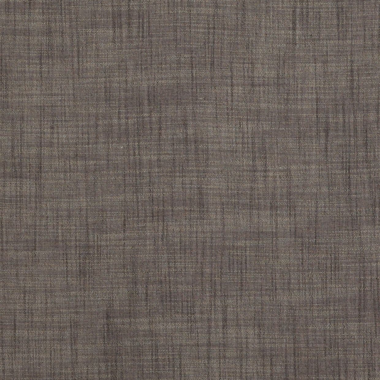 Woven brown linen curtain, fully closed with subtle vertical and horizontal weave texture, filtering diffuse indoor light; fills the frame, suggesting an interior window covering with no visible view.