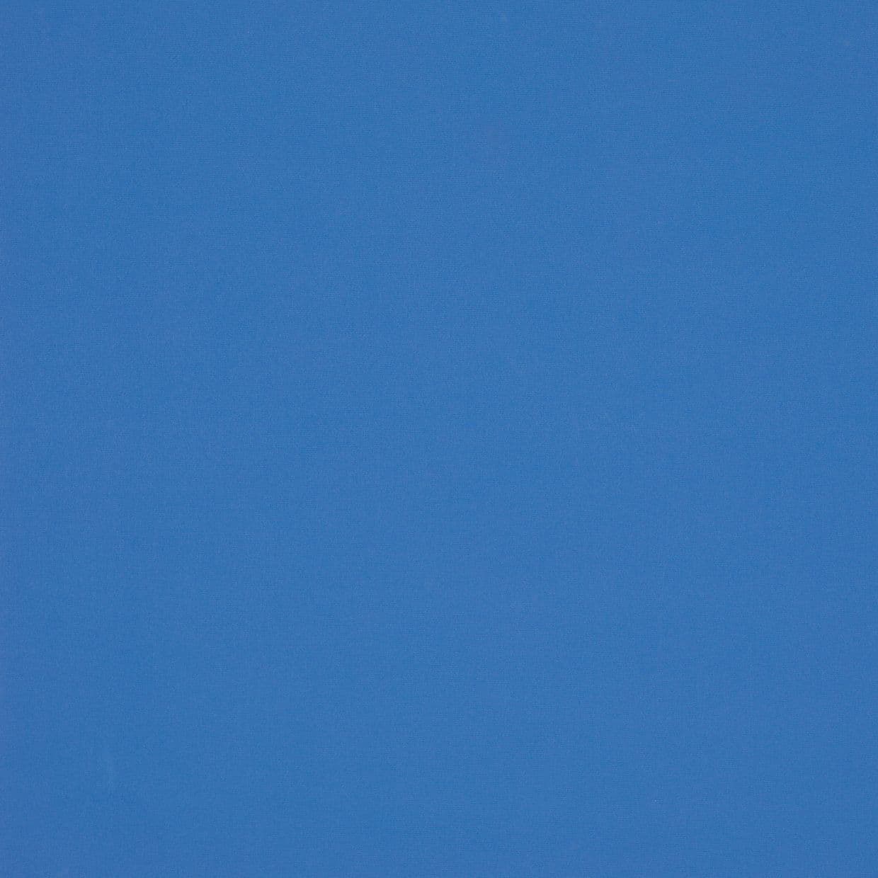 Solid blue fabric-like panel filling the frame, evenly lit and subtly textured; appears as a flat blue wall or clear sky with no distinguishing features or objects.