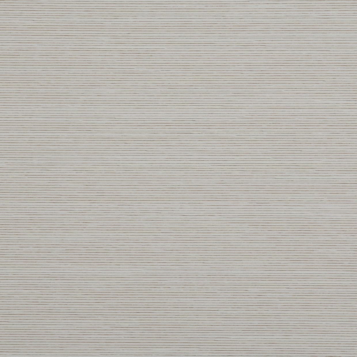 Beige horizontal pleated shade spanning the frame, fully closed; thin parallel ridges form a textured surface; close-up view of a neutral, evenly lit interior window covering.