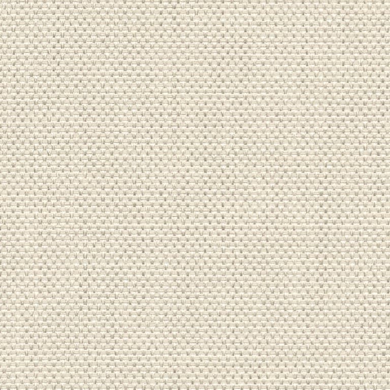 Tightly woven beige basketweave fabric showing small square texture; the weave sits flat and uniform, forming a subtle grid across the frame under even, neutral lighting in a close-up view.