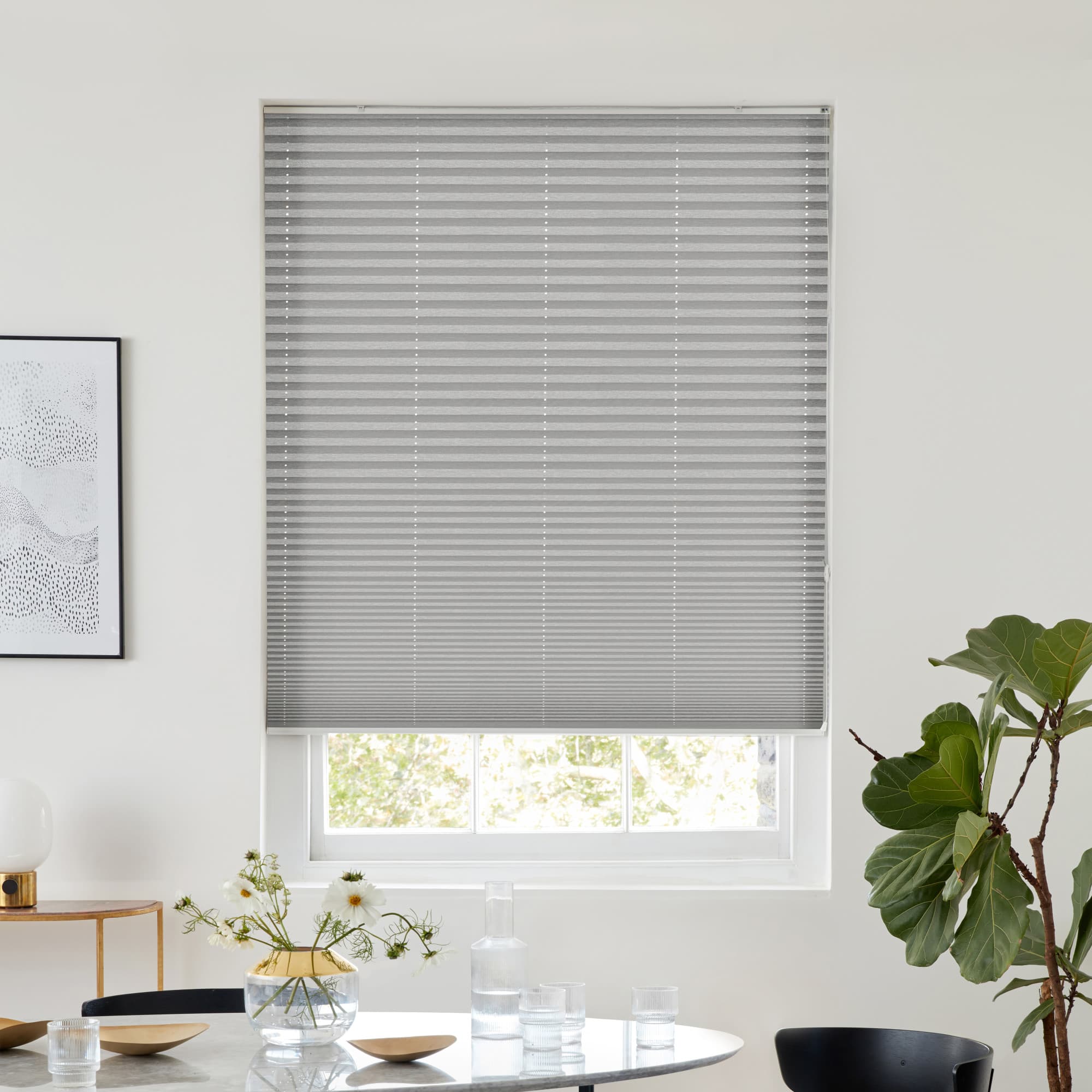 Haven Graphite Pleated blind