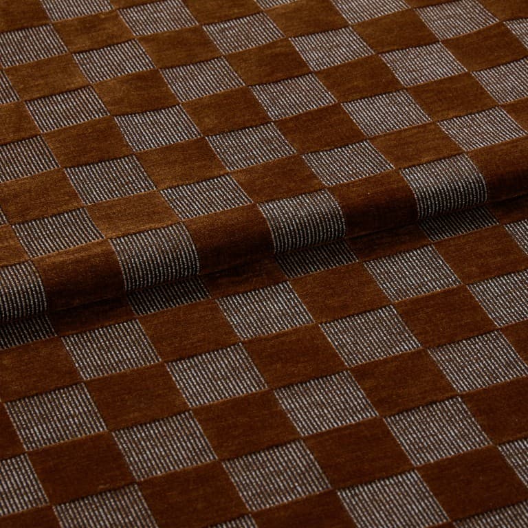 Checkerboard Brick Curtains