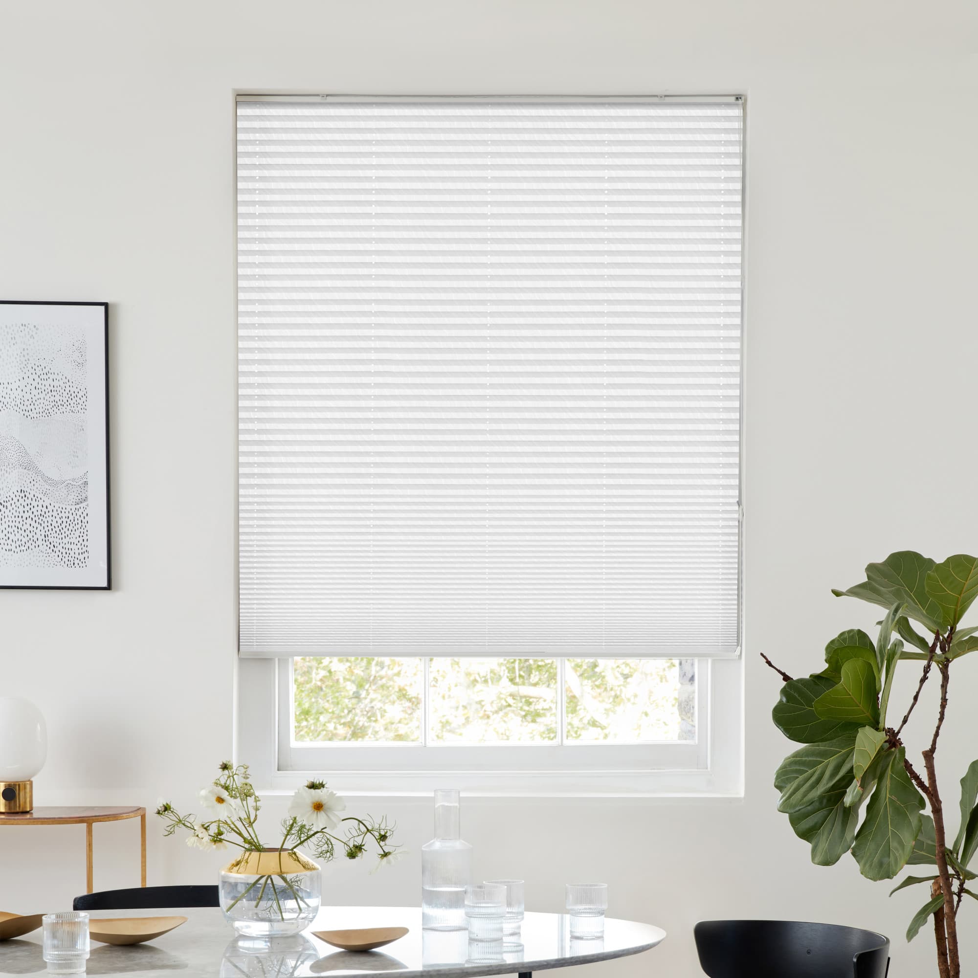 Florence White Pleated blind