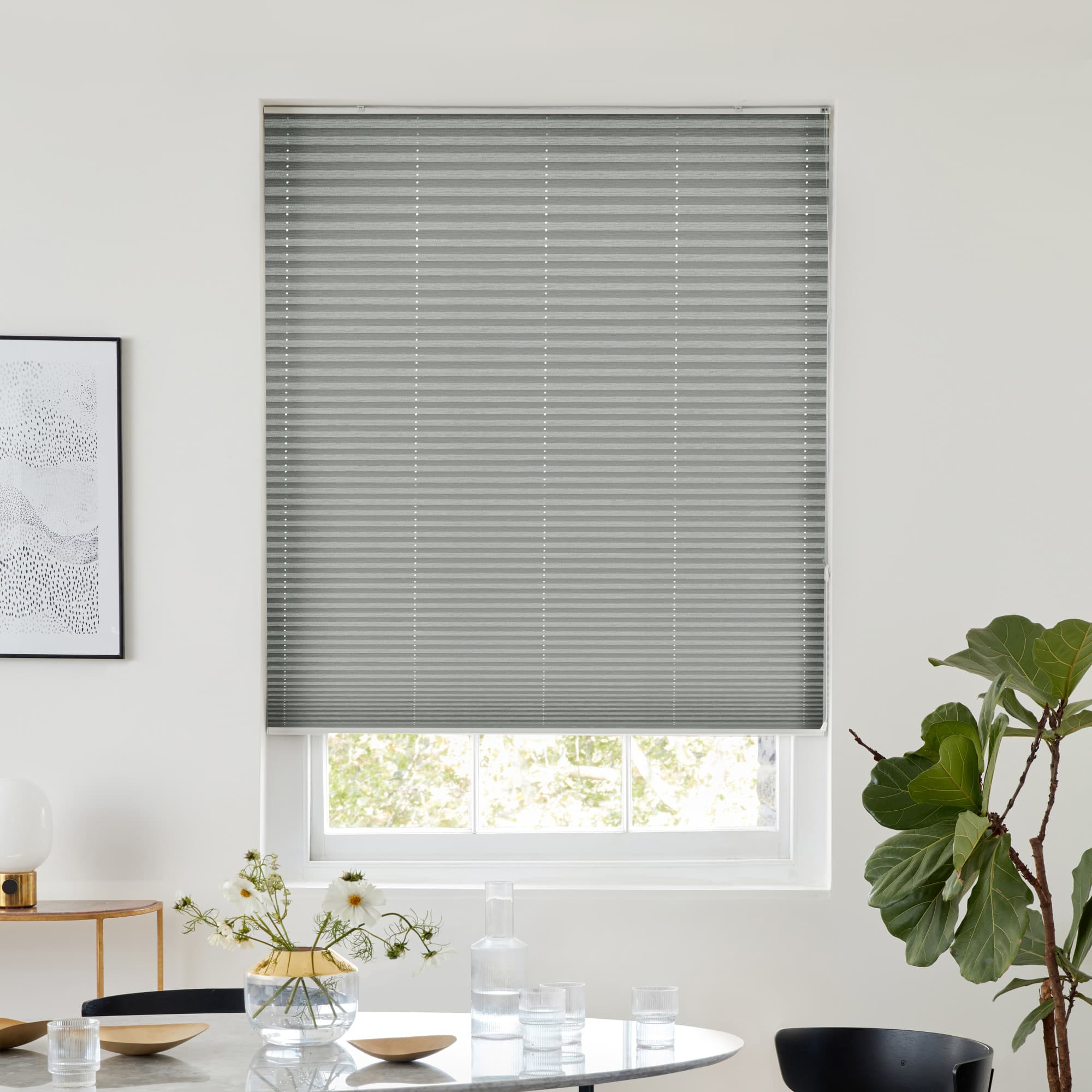 Sasso Grey Pleated blind