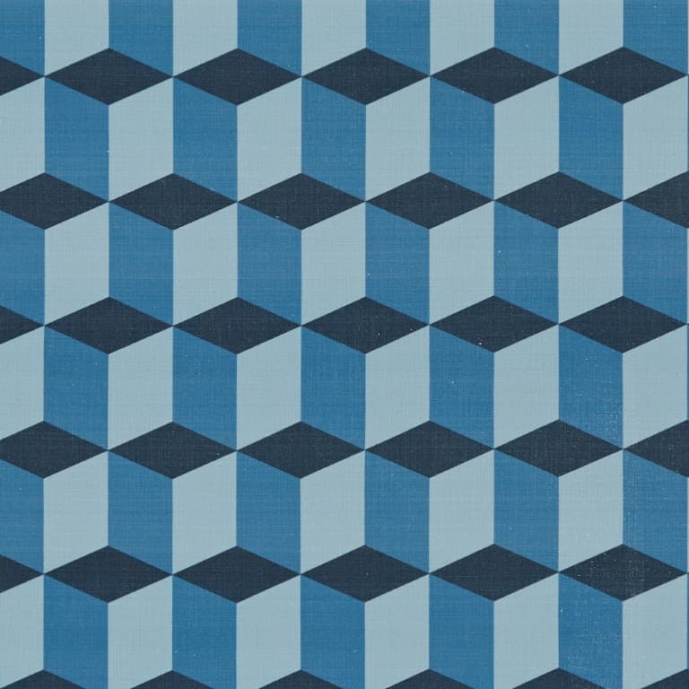 Cubes Denim Curtains