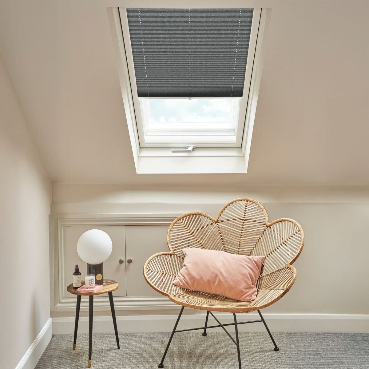 Radiance Dark Silver Pleated blind