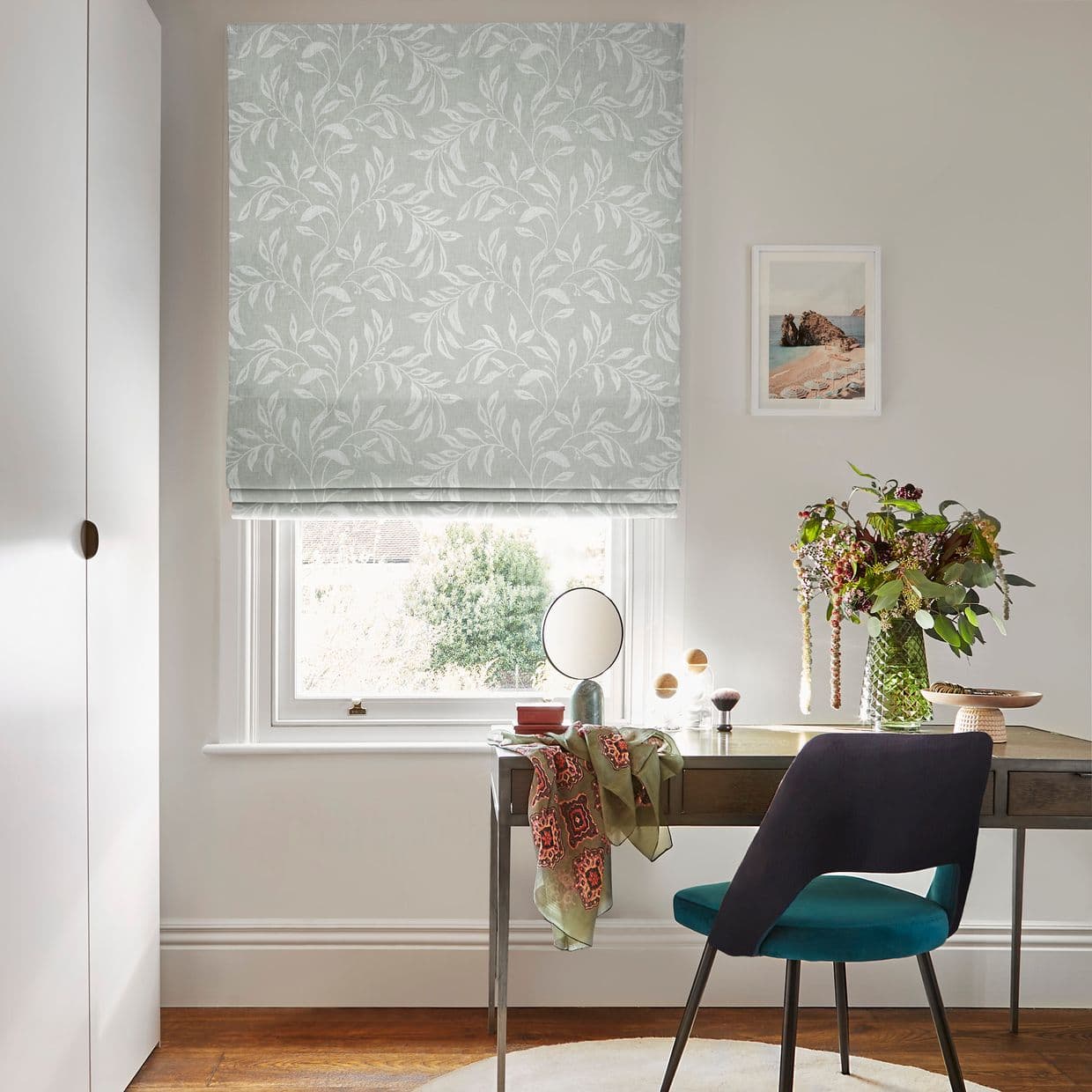 Seraphina Silver Roman blind