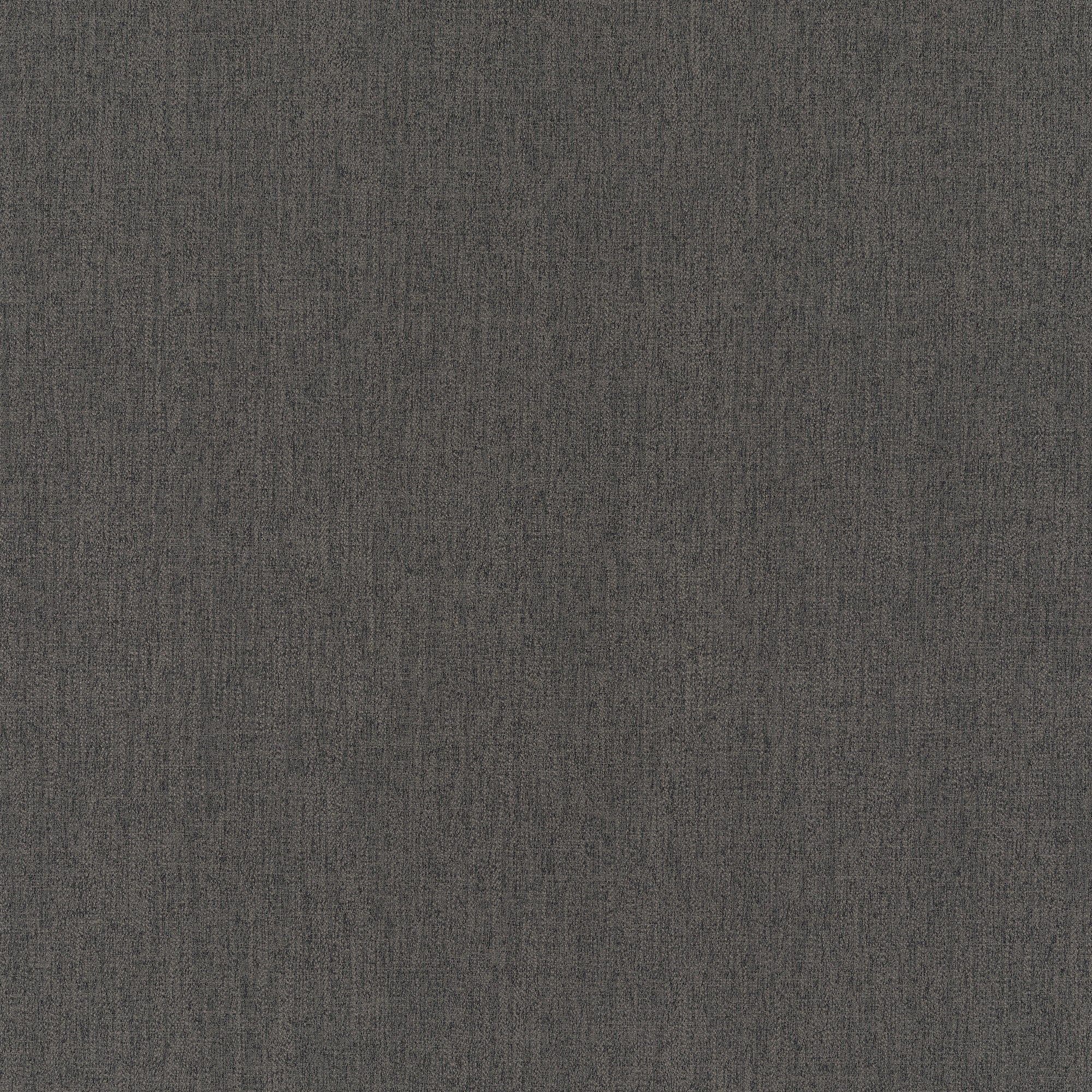 Gray woven textile with subtle vertical striations and fine speckled texture; lying flat and uniform across the frame, shown close-up under even neutral lighting, resembling upholstery or wallpaper swatch.