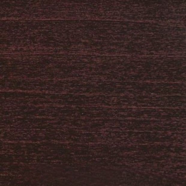 Dark brown, horizontally striated wood-grain surface fills the frame, showing subtle reddish undertones and fine linear texture; close-up, evenly lit flat plane with no other visible features.