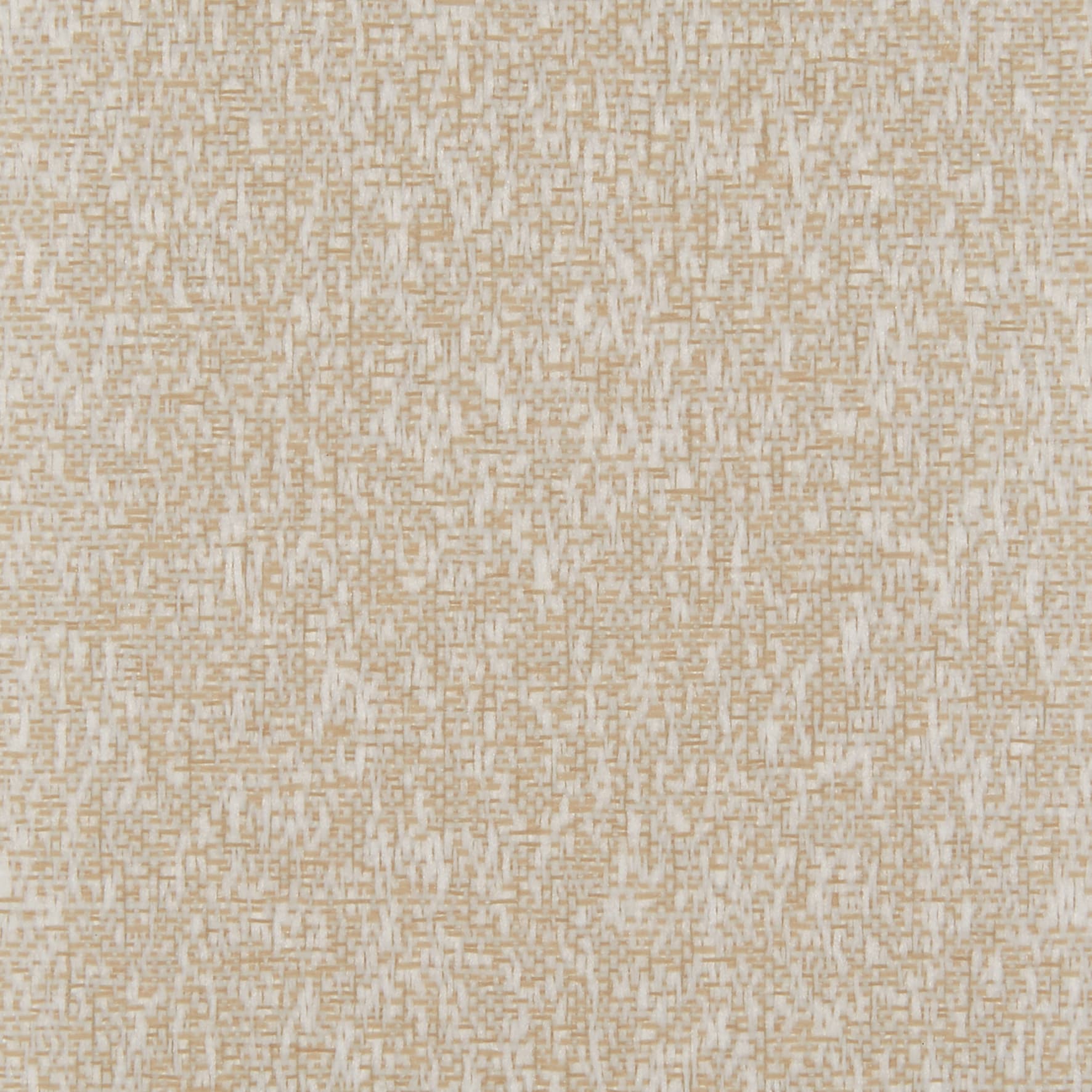 Beige woven-pattern wallpaper covering a surface, showing dense crosshatch texture; lying flat and static; interior wall with neutral, even lighting, close-up view.
