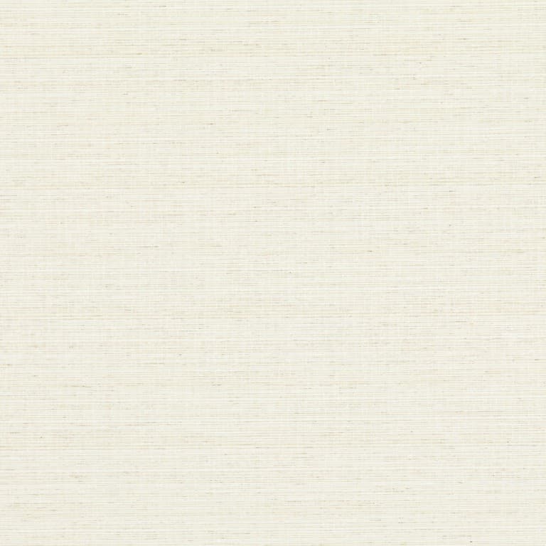 Beige woven-texture wallpaper with subtle horizontal threads covering the entire frame, lying flat and evenly lit, presenting a neutral, softly textured background suitable for interiors.