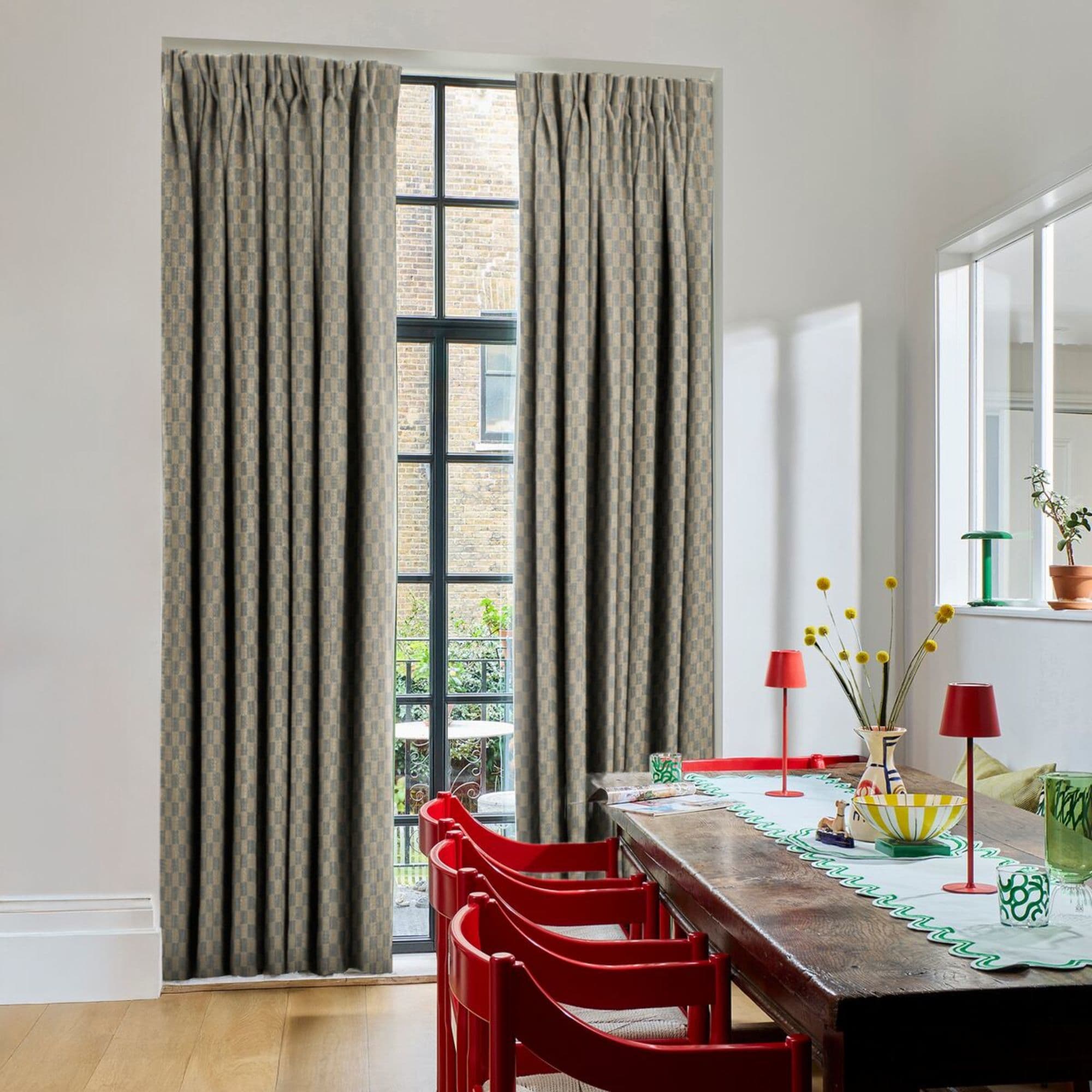 Checkerboard Chalk Curtains