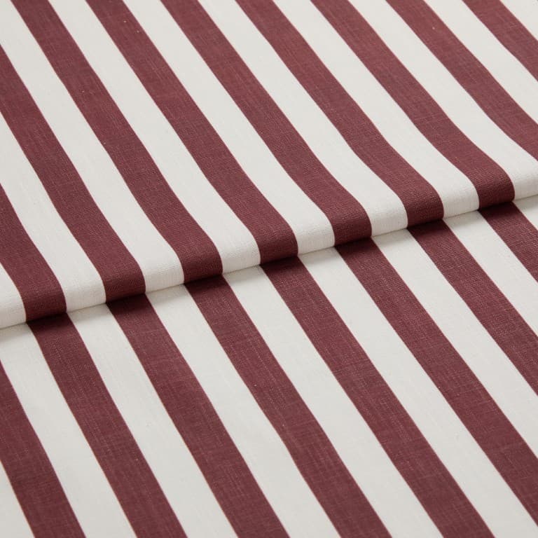 Portofino Stripe Vino Roman blind