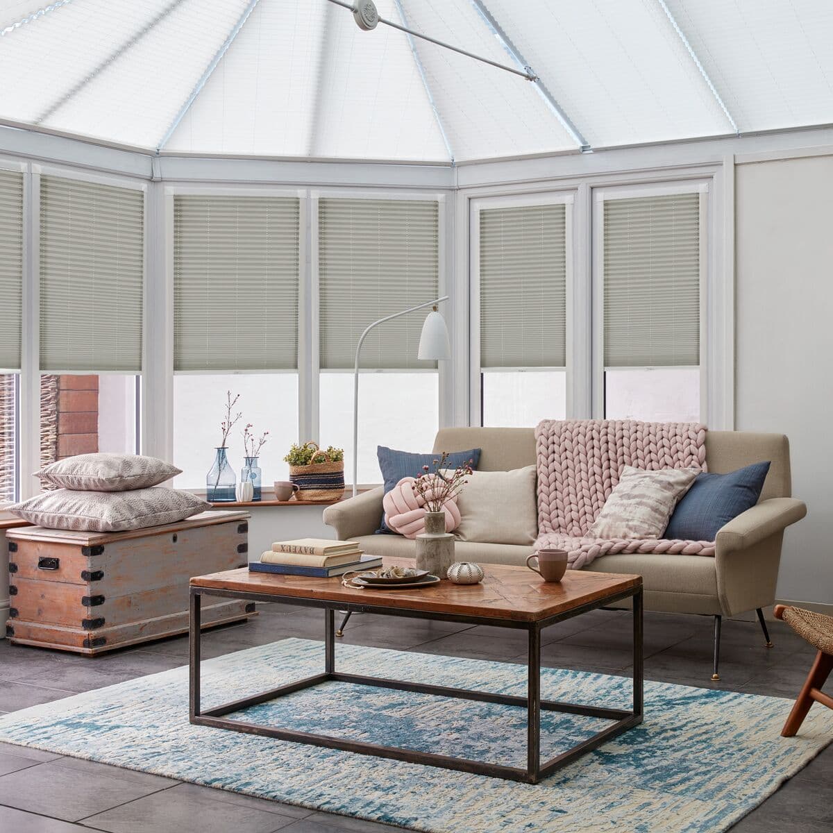 Malbec Cappuccino Pleated blind