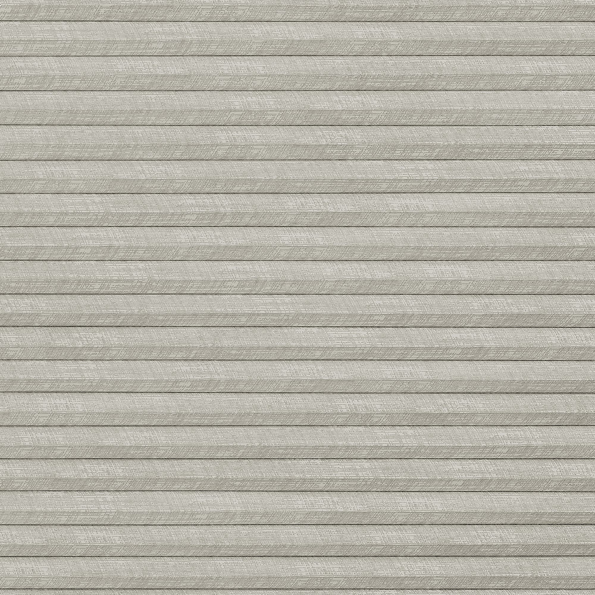 Light-gray textured pleated cellular shades, fully closed across the frame, blocking view and softly diffusing light; neutral interior setting with even, muted lighting and no visible furnishings.
