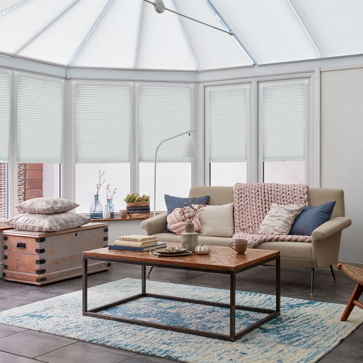 Seren White Pleated blind