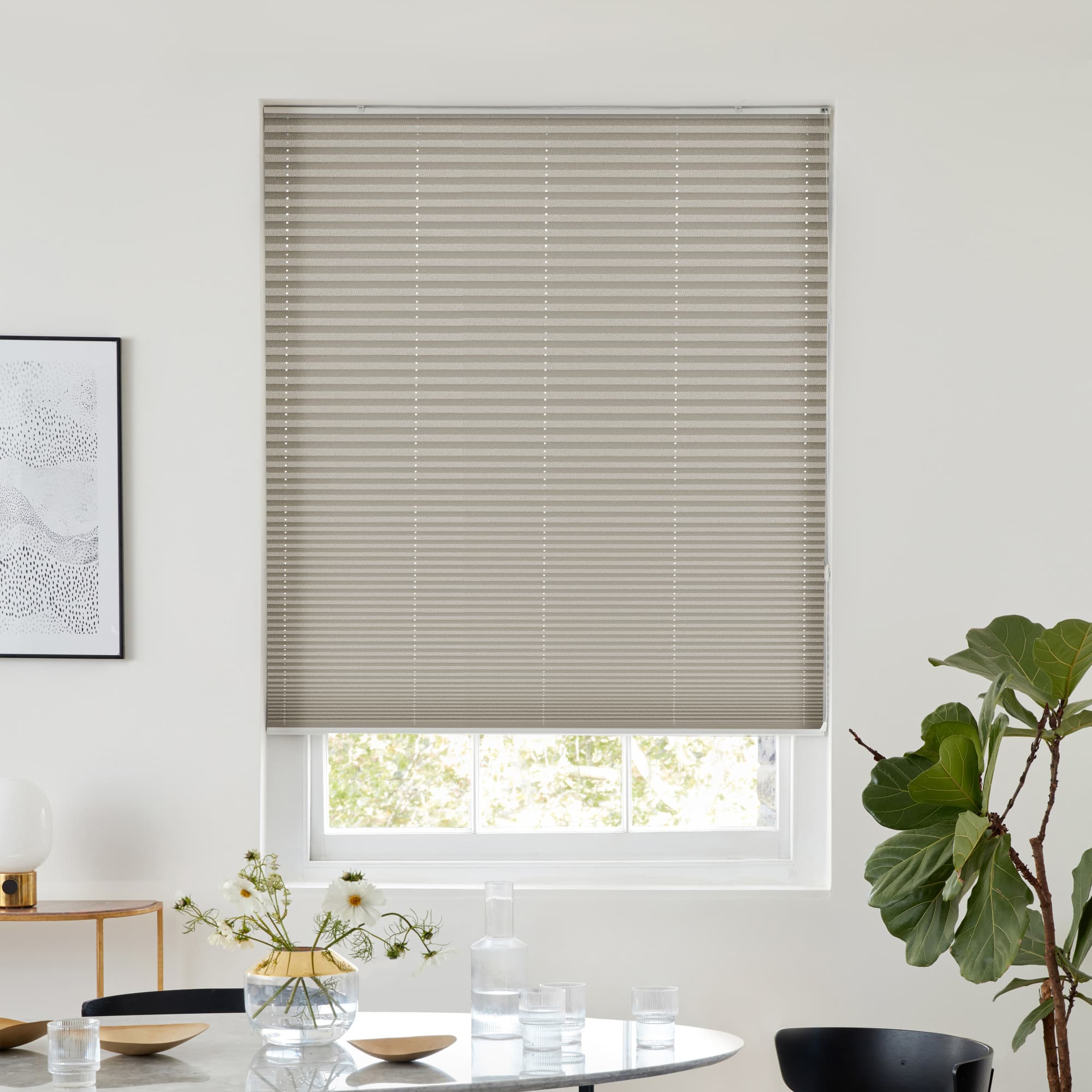 Finsbury Oatmeal Pleated blind