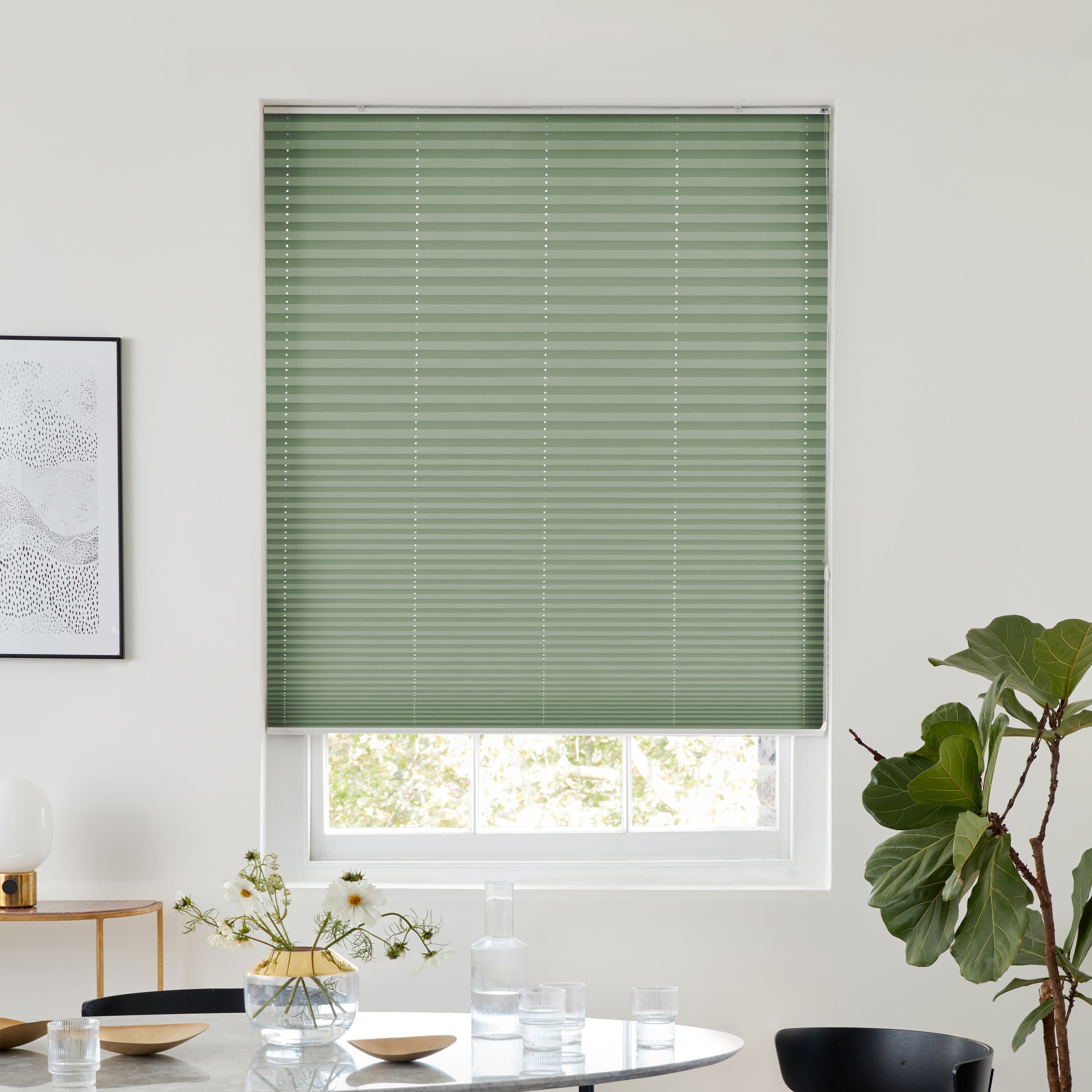 Malbec Olive Pleated blind