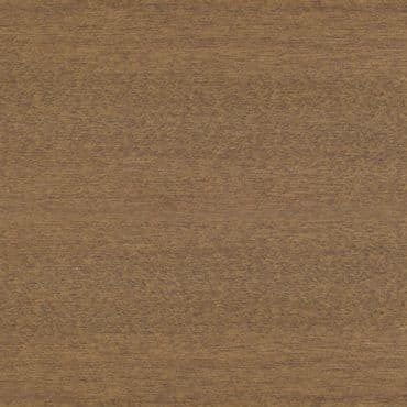 Brown wood-grain panel, fine horizontal grain and subtle knots; lying flat and filling the frame; even diffuse lighting, close-up texture study suggesting plywood or tabletop surface.