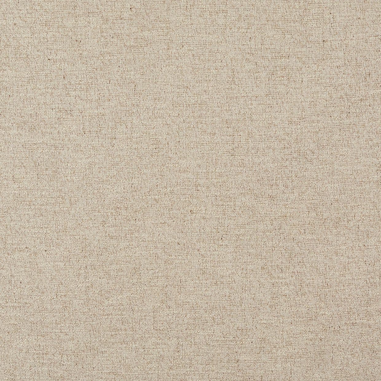 Beige woven fabric panel, tight plain weave with subtle flecks; lying flat and evenly lit, filling the frame as a neutral textured background.