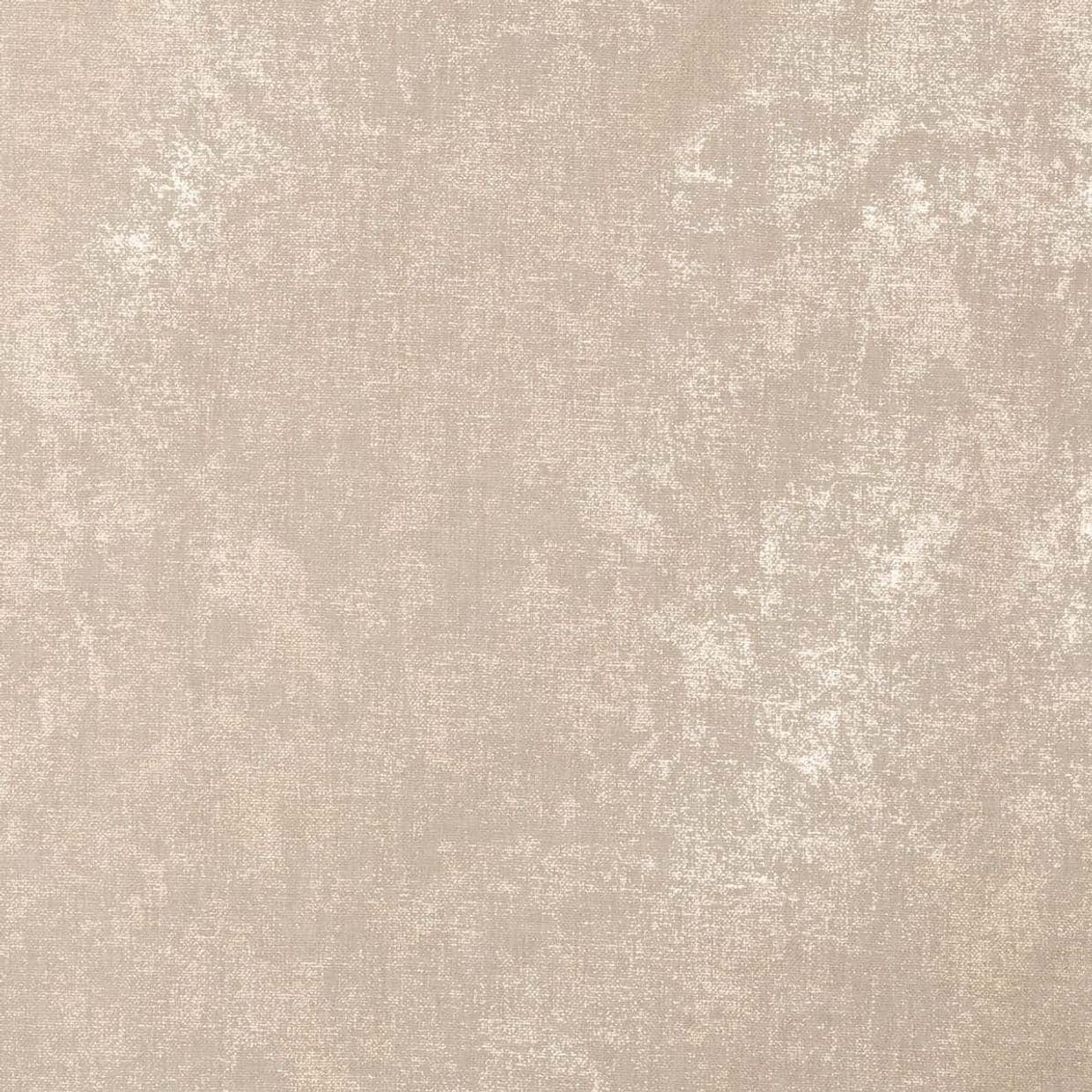 Beige mottled velvet-like wallpaper covering a wall; absorbing and softly reflecting light; neutral, evenly lit interior surface with subtle worn texture suggesting a calm, minimally detailed room.