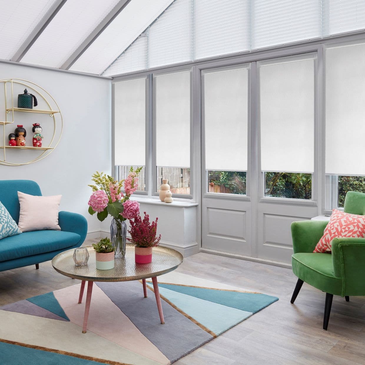 Prism Snow Conservatory Roller blind