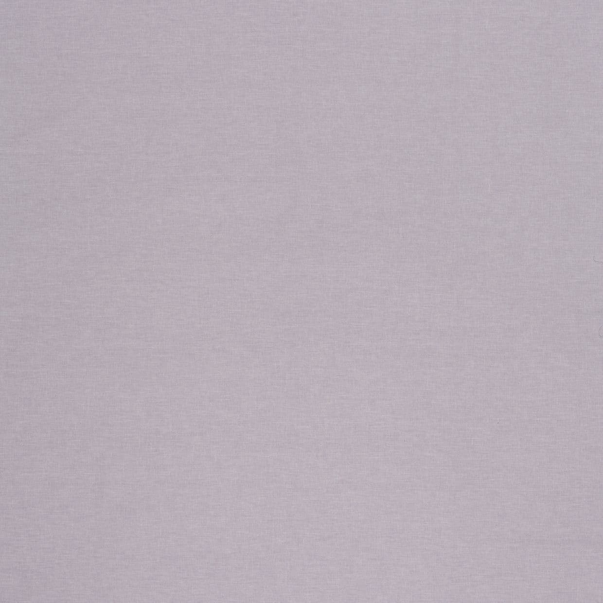 Pale lavender fabric curtain (full-frame, subtle linen texture) â€” closed â€” diffusing soft, even light in a neutral, minimal interior.