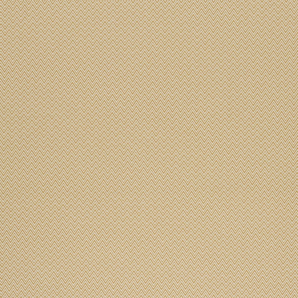 Beige-and-cream chevron-patterned fabric covering a surface; repeating tight zigzag pattern; close-up, even lighting suggesting a neutral interior wall or upholstery texture.