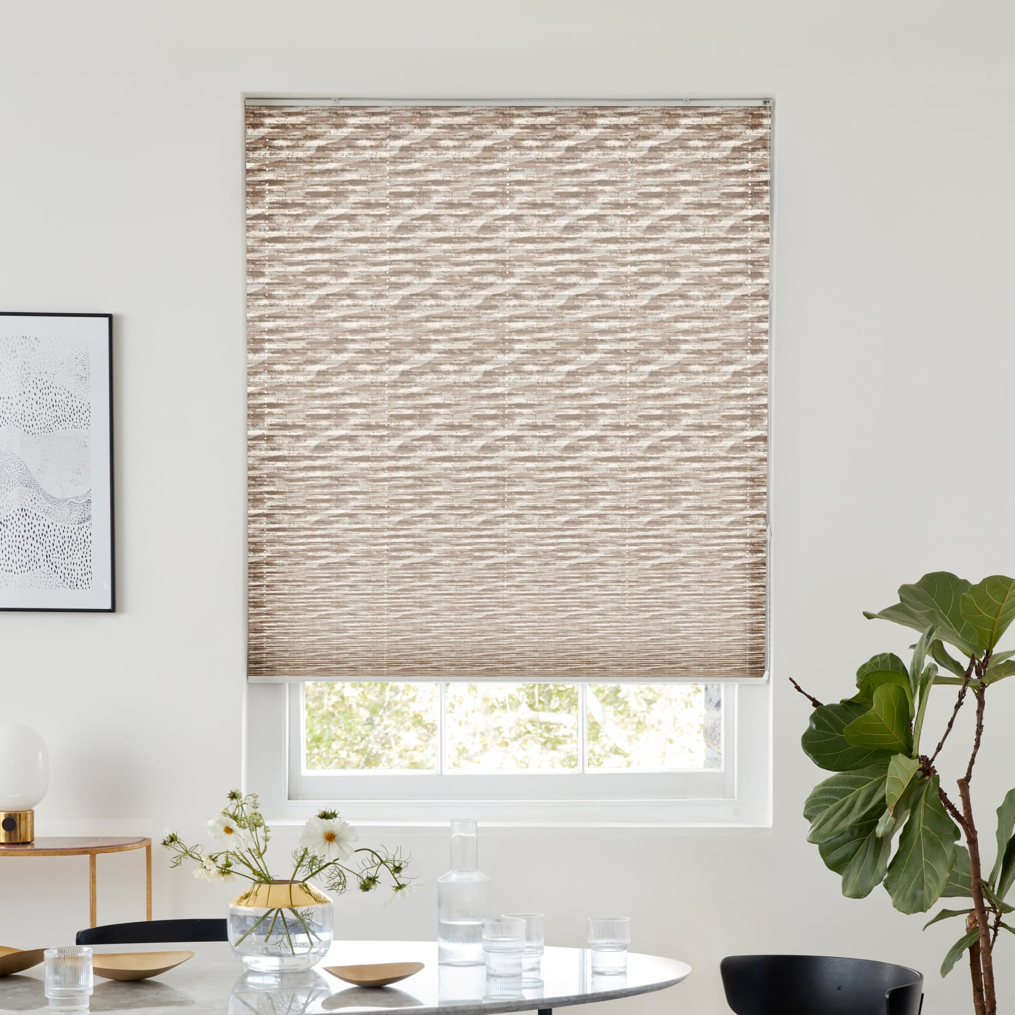 Dune Dusky Rose Pleated blind
